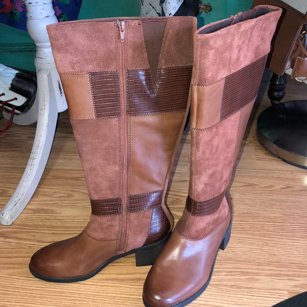 Clarks wide calf leather boots nevella nova - Picture 2 of 5